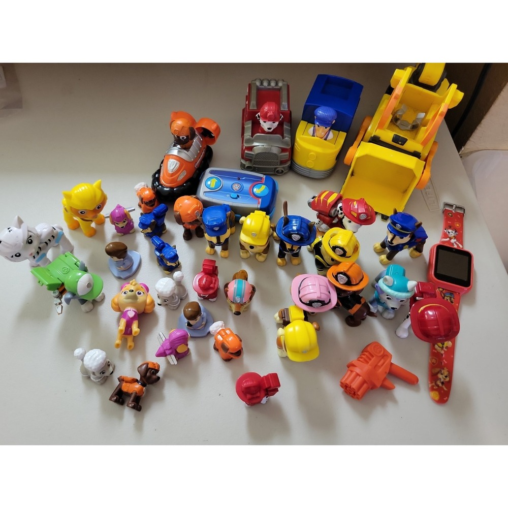PAW Patrol Figures Vehicles dogs mixed lot Puppies Toy box clean out